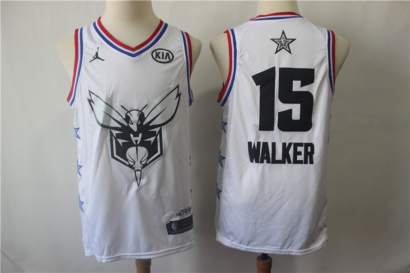 Men Charlotte Hornets #15 Walker White 2019 All Star NBA Jerseys